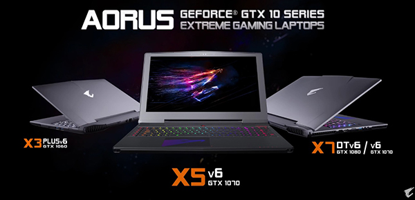 Ноутбуки Gigabyte Aorus перешли на видеокарты Nvidia GeForce GTX 10