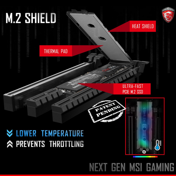 MSI предложит дополнительно охлаждать SSD формата M.2