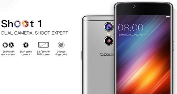 Основная камера смартфона Doogee Shoot 1 построена по принципу камеры Huawei P9