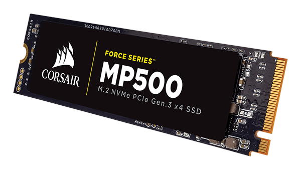 Скорость последовательного чтения SSD Corsair Force MP500 достигает 3000 МБ/с