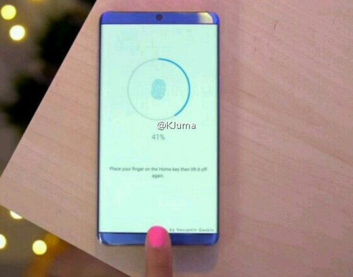 Изображение смартфона Huawei Honor Magic демонстрирует не полностью «безрамочный» аппарат