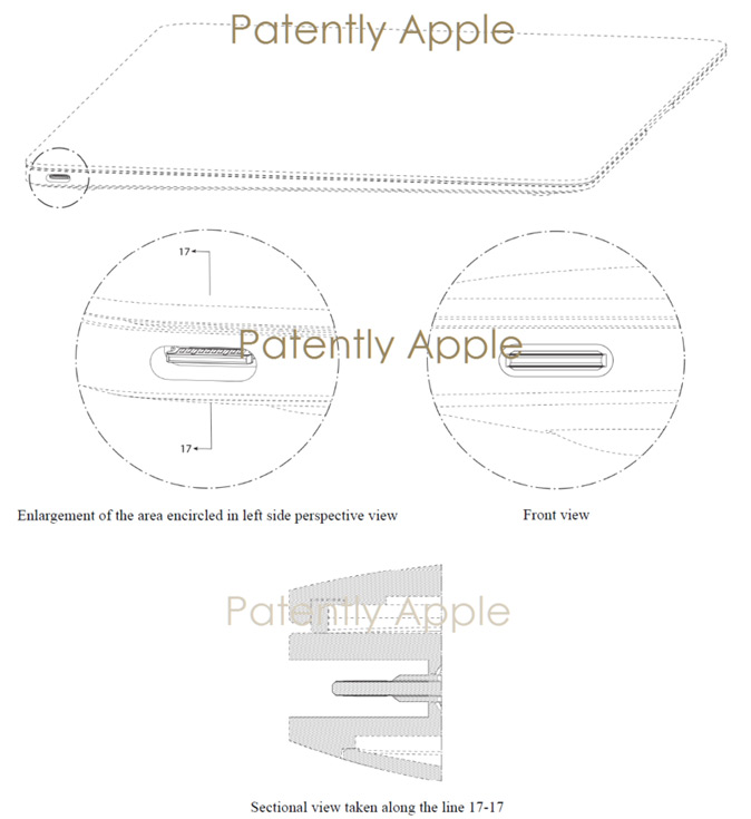 В одном патенте показано расположение разъема, в трех других — варианты конструкции самого разъема