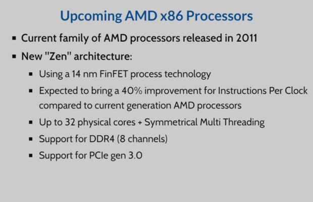 Процессоры AMD Zen будут поддерживать одновременную многопоточность