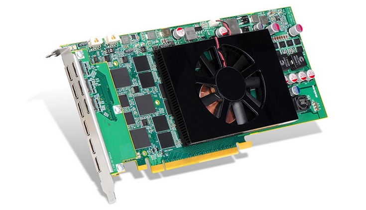 Видеокарта Matrox C900 оснащена девятью портами mini-HDMI