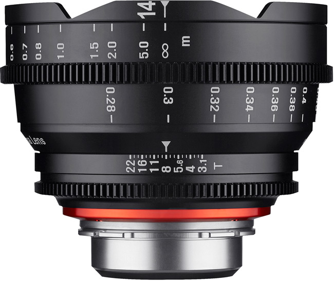 Продажи объективов Xeen 14mm T3.1 и 35mm T1.5 по всему миру должны начаться в марте