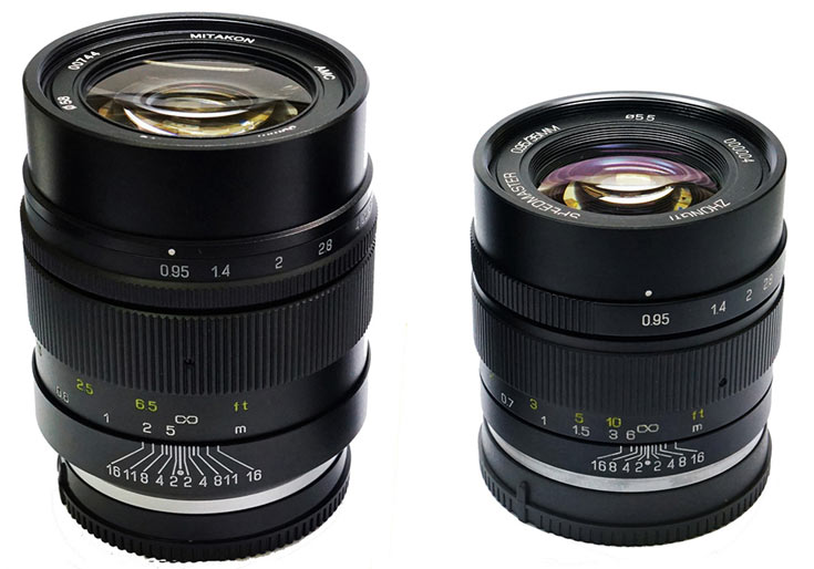 Объективы Mitakon Speedmaster 35mm f/0.95 Mark II выпускаются в вариантах для камер Sony E, Fujifilm X и Canon EOS-M