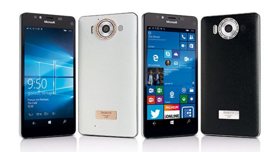 Смартфон Microsoft Lumia 950, украшенный кожей, золотом и бриллиантами, доступен за 1950 евро
