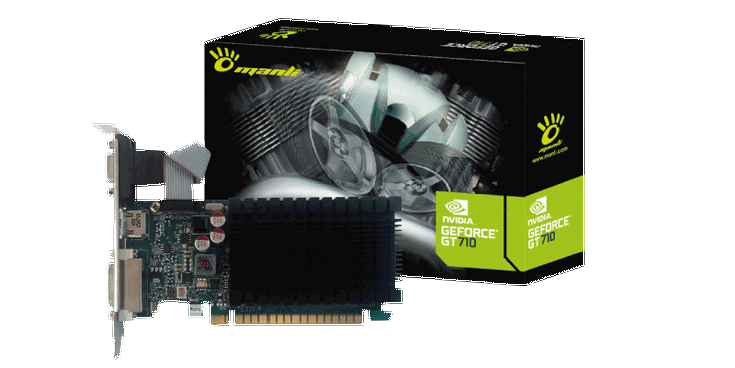 Manli представила карты GeForce GT 710 