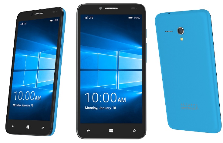 Alcatel представила смартфон и планшет с ОС Windows 10 Mobile