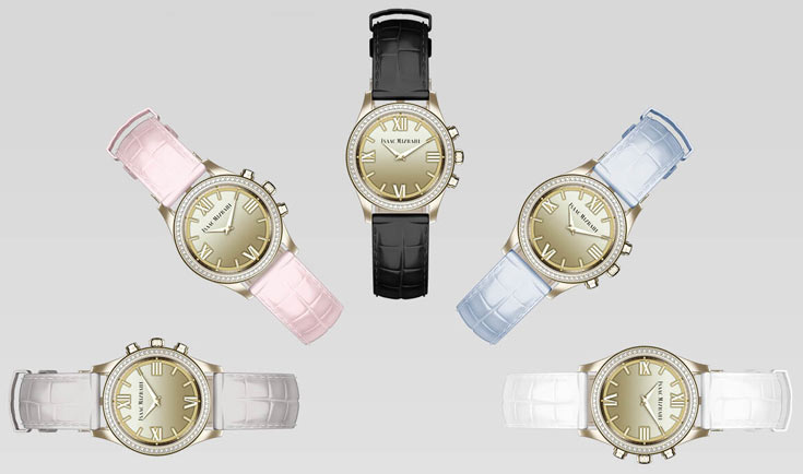 Предусмотрен выпуск часов в стальном корпусе серебристого цвета и с позолотой