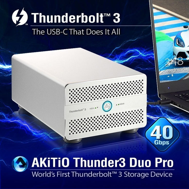 Продажи Thunder3 Duo Pro должны начаться в этом квартале по цене $389 (без накопителей)