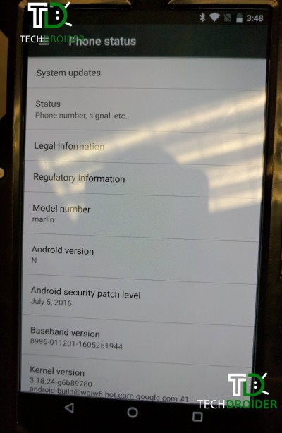 Опубликовано первое изображение смартфона HTC Nexus Marlin 