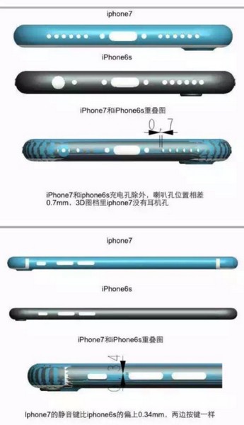 Смартфон Apple iPhone 7 будет очень похож на предшественников