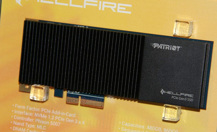 В накопителях Patriot Hellfire PCIe NVMe используется контроллер Phison 5007