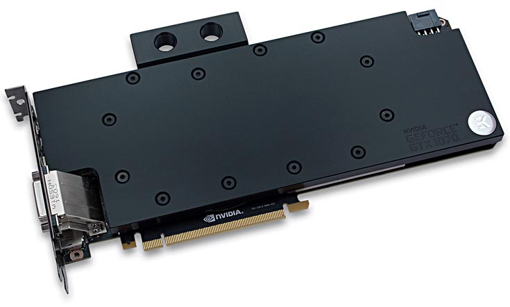 Водоблок EK Water Blocks EK-FC1070 GTX предназначен для 3D-карт GeForce GTX 1070