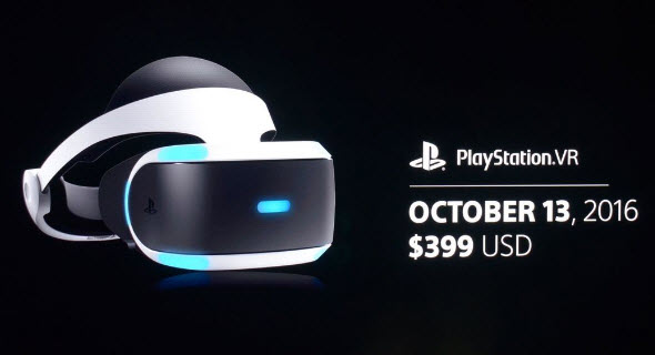 Гарнитура виртуальной реальности PlayStation VR поступит в продажу 13 октября