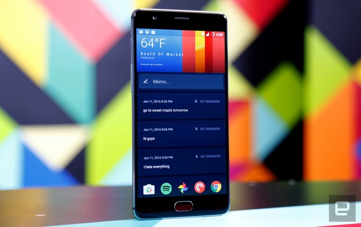 Смартфон OnePlus 3 получил SoC Snapdragon 820 и экран AMOLED
