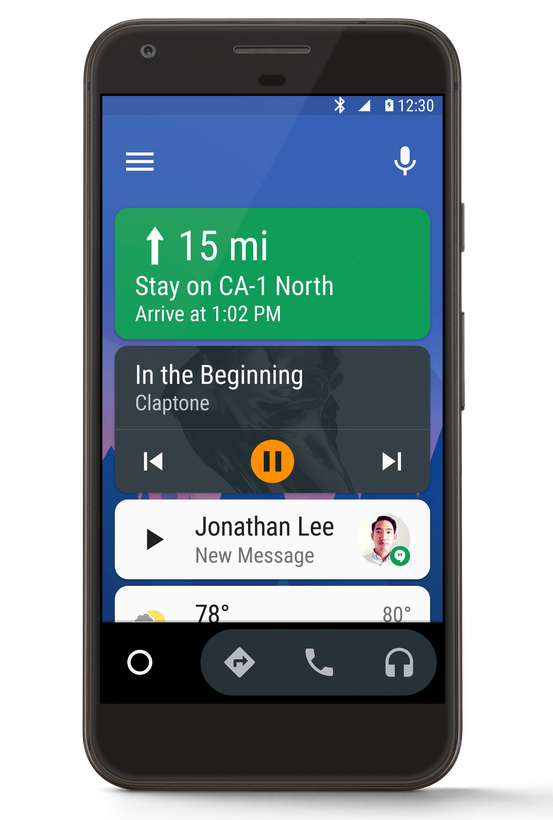 Функциональность Android Auto теперь доступна владельцам всех машин, у которых есть смартфоны