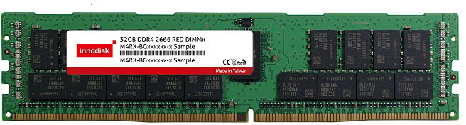 Модули памяти Innodisk DDR4-2666 выпускаются объемом 8, 16 и 32 ГБ