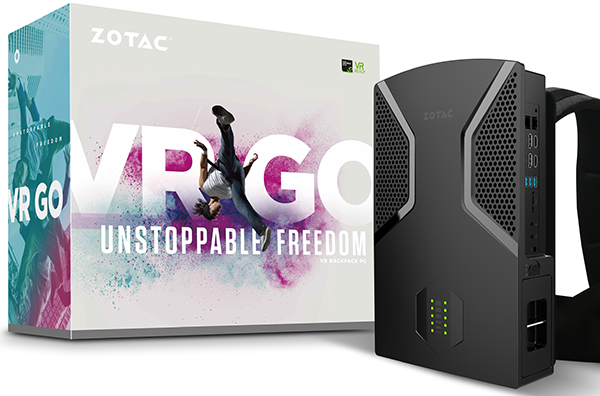 Zotac VR GO Backpack — ранцевый ПК с видеокартой Nvidia GeForce GTX 1070 и двухчасовой автономностью