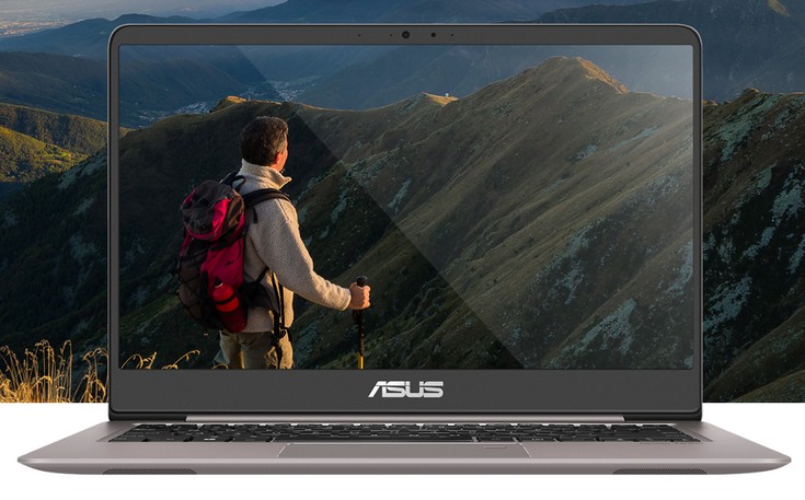 Ноутбук Asus Zenbook UX410 выделяется тонкими рамками вокруг дисплея