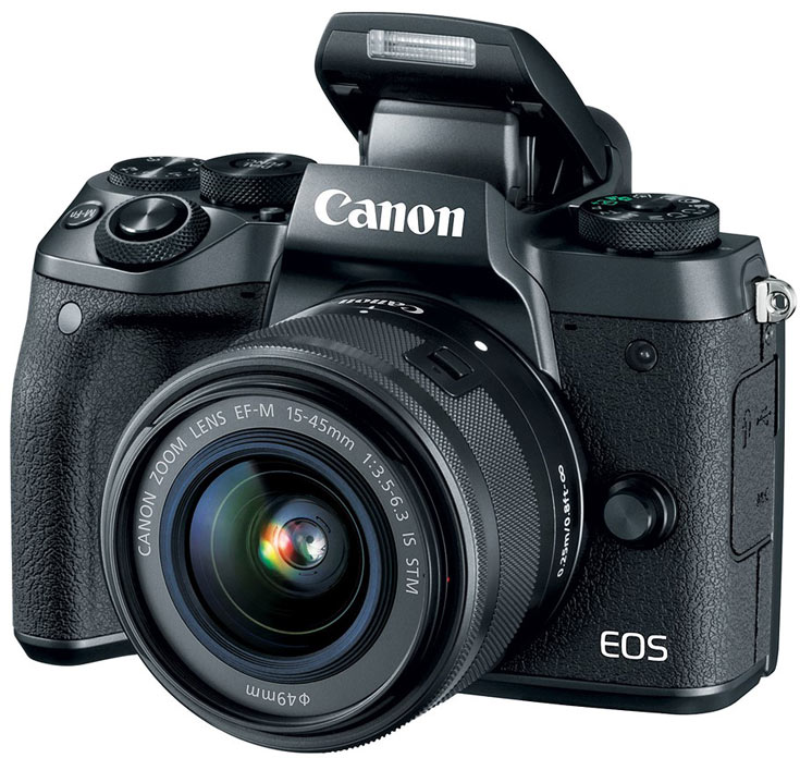 Камера Canon EOS M5 оснащена электронным видоискателем