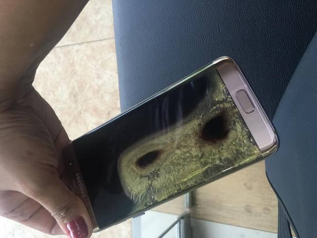 На Филиппинах зарегистрирован еще один случай возгорания смартфона Samsung Galaxy S7 edge