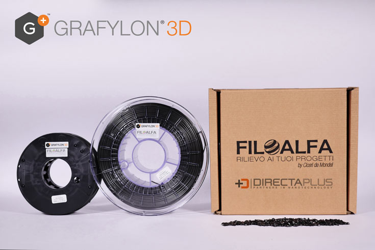 Бобина нити Grafylon 3D диаметром 1,75 мм массой 700 г стоит 39 евро