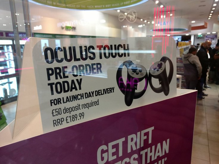 Контроллеры Oculus Touch могут оказаться ещё дороже, чем ожидалось