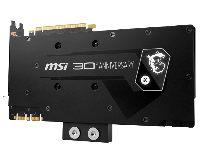 3D-карта MSI GeForce GTX 1080 30th Anniversary Edition оснащена ЖСО