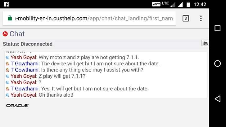 К сожалению, пока неизвестно, когда выйдет обновление Android 7.1.1 для Moto Z Play