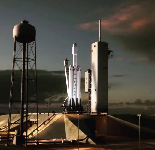 SpaceX опубликовала видеоролик, который демонстрирует запланированный сценарий полета ракеты-носителя Falcon Heavy