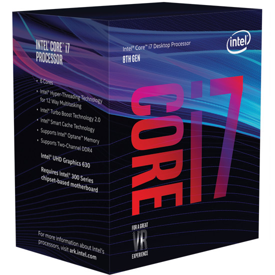 CPU Intel Core i5 и Core i7 восьмого поколения будут оснащены GPU UHD Graphics 630