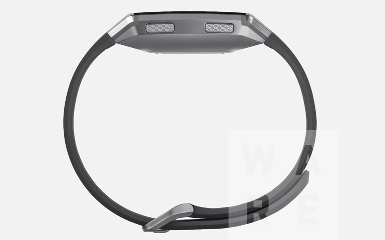 Внешне новое устройство несколько напоминает умные часы Fitbit Blaze