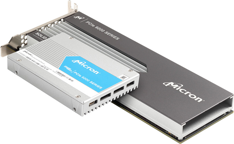 Скорость последовательного чтения SSD Micron 9200 достигает 5,5 ГБ/с, последовательной записи — 3,5 ГБ/с