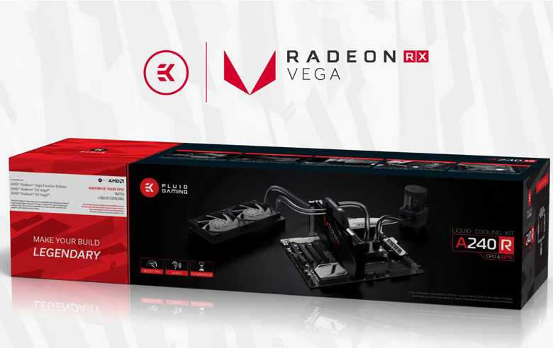 Водоблок с полным покрытием EK-AC Radeon Vega можно также купить отдельно от комплекта