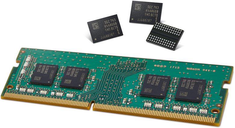 Это самые высокопроизводительные и энергетически эффективные микросхемы DRAM плотностью 8 Гбит