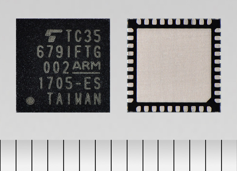Конфигурация TC35679IFTG включает процессор ARM Cortex-M0, 384 КБ масочного ПЗУ и 192 КБ ОЗУ