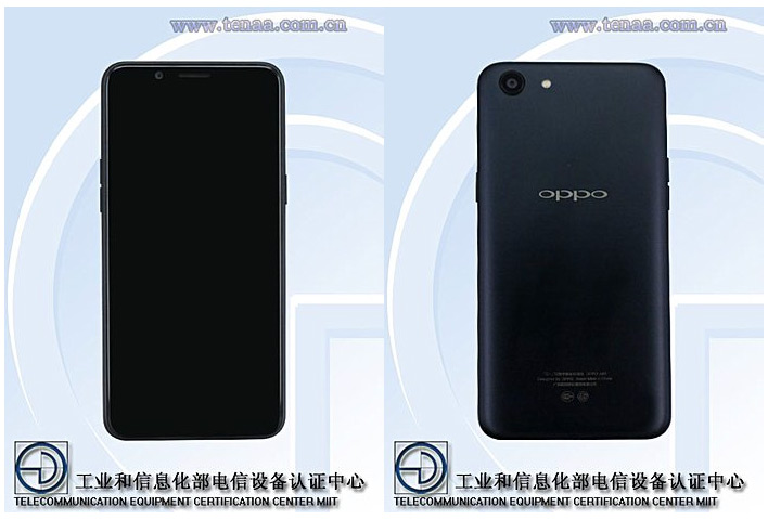 Смартфон Oppo A83 оснащен дисплеем с соотношением сторон 18:9