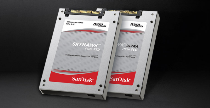 Промышленные SSD SanDisk Skyhawk в зависимости от модели имеют значение DWPD от 0,5 до 1,7