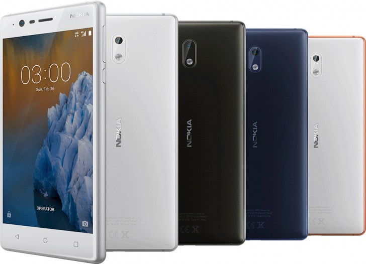 Представлены смартфоны Nokia 3 и Nokia 5, оценённые в 150 и 200 долларов соответственно