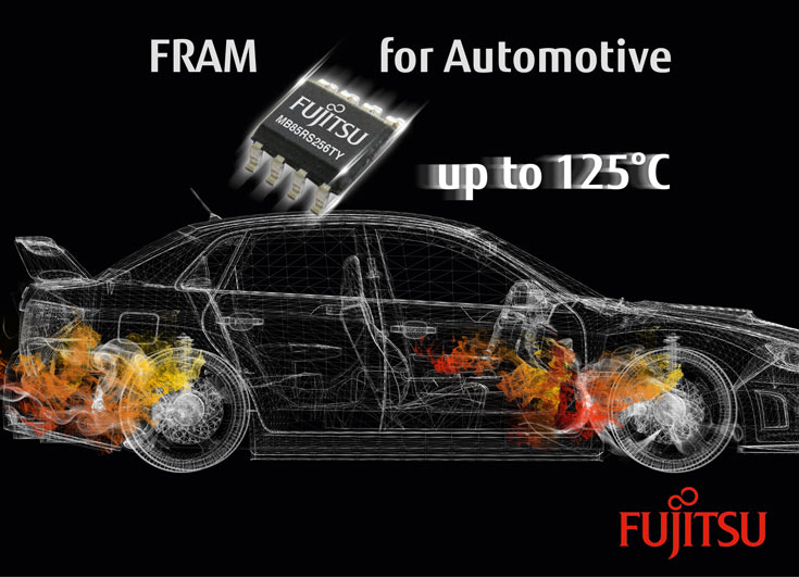 Новая память Fujitsu FRAM выдерживает температуру до 125 °С