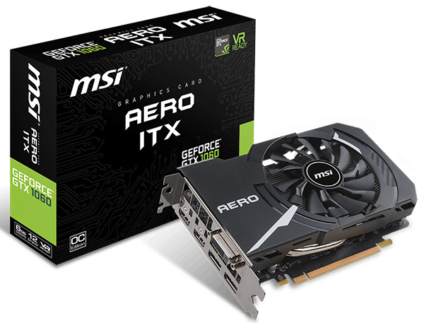 MSI GeForce GTX 1060 6 GB Aero ITX OC