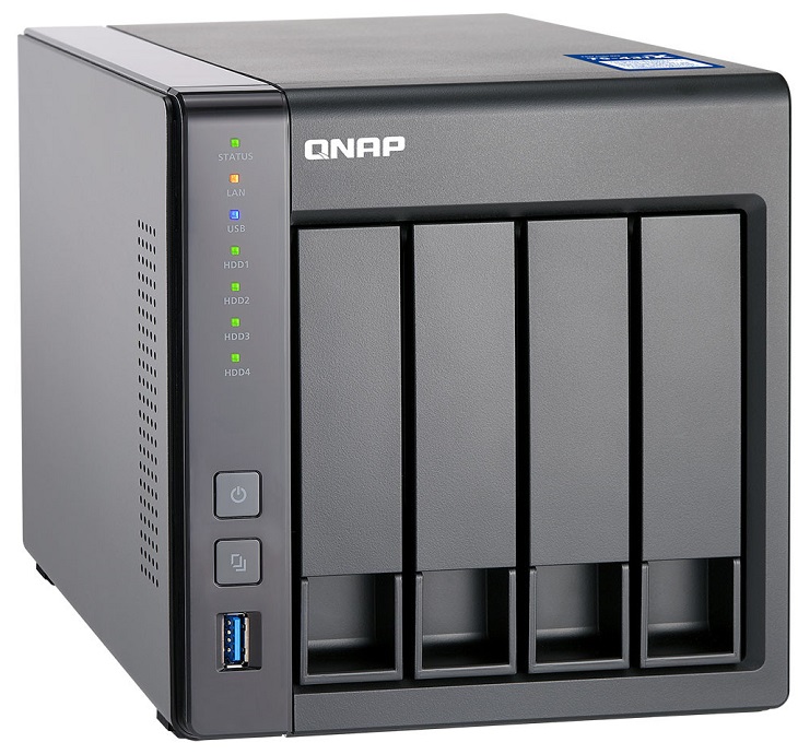 Четырехдисковое сетевое хранилище Qnap TS-431X поддерживает кэширование на базе SSD