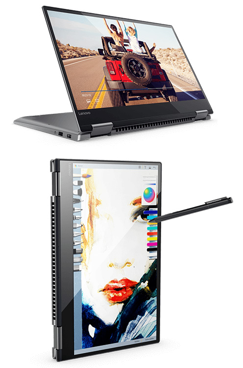 Ноутбуки-трансформеры Lenovo Yoga 720 поддерживают интерфейс Thunderbolt 3 и могут быть укомплектованы экранами 4K