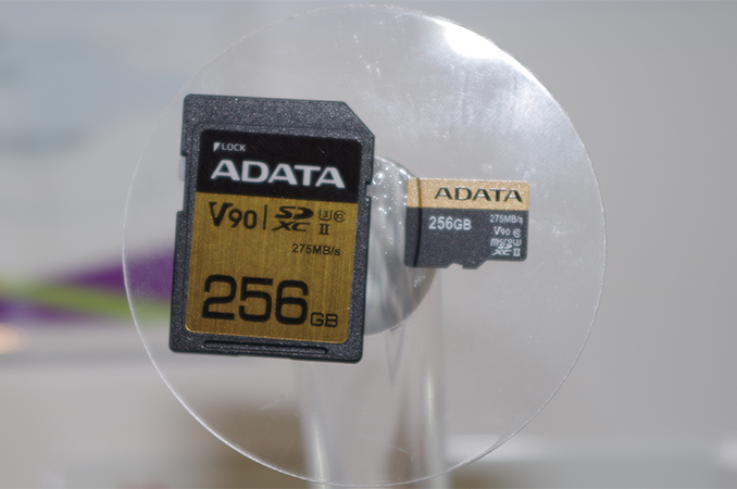 Adata показала карты памяти SDXC и microSDXC объёмом 256 ГБ, обеспечивающие скорость записи в 260 МБ/с
