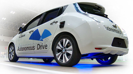 Беспилотные электромобили Nissan Leaf начнут тестировать в Лондоне уже в феврале