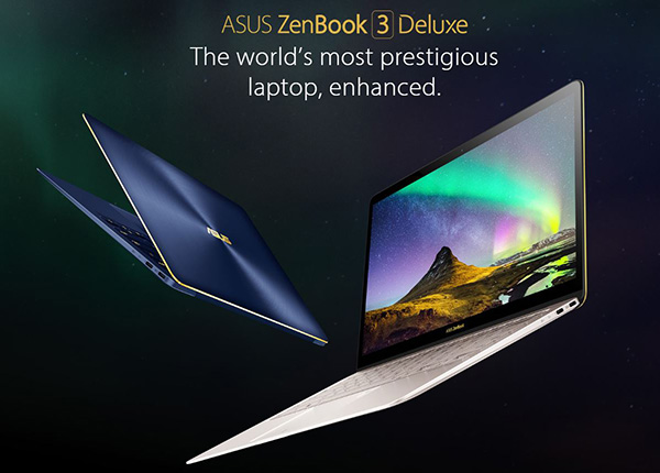 Ультрабук Asus ZenBook 3 Deluxe UX490UA оснащен двумя портами USB-C с интерфейсом Thunderbolt