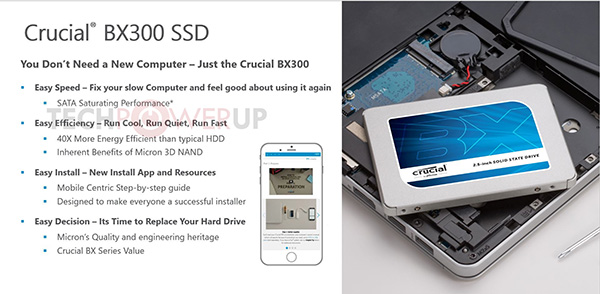Micron выпустит летом SSD Crucial BX300