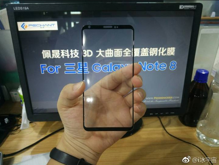 Опубликована новая фотография фронтальной панели смартфона Samsung Galaxy Note 8